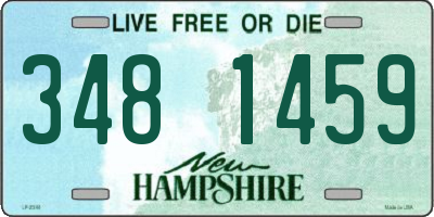 NH license plate 3481459