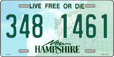 NH license plate 3481461