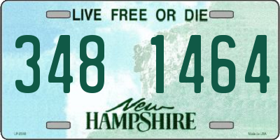 NH license plate 3481464