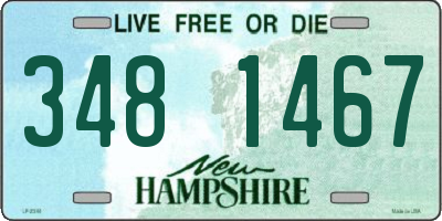 NH license plate 3481467