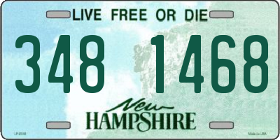 NH license plate 3481468