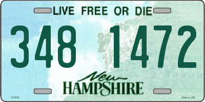 NH license plate 3481472