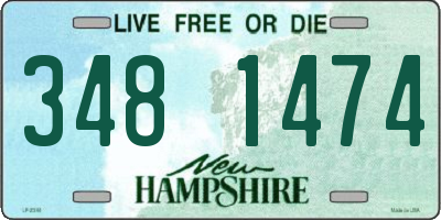NH license plate 3481474