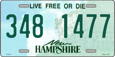 NH license plate 3481477