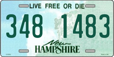 NH license plate 3481483