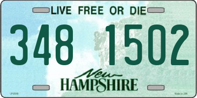NH license plate 3481502