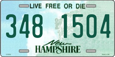 NH license plate 3481504