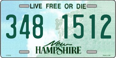 NH license plate 3481512