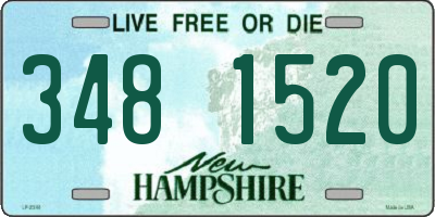 NH license plate 3481520