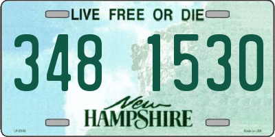 NH license plate 3481530