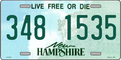 NH license plate 3481535