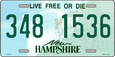 NH license plate 3481536