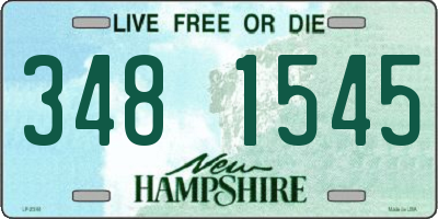 NH license plate 3481545