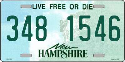 NH license plate 3481546