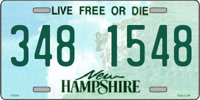NH license plate 3481548