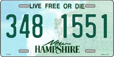 NH license plate 3481551