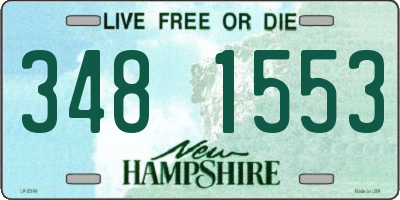 NH license plate 3481553
