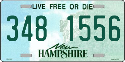 NH license plate 3481556