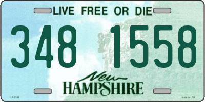 NH license plate 3481558