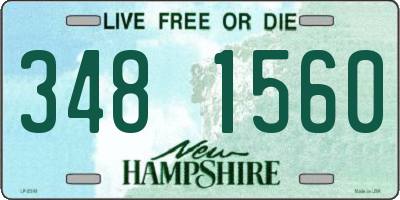 NH license plate 3481560