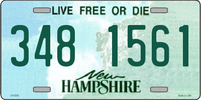 NH license plate 3481561
