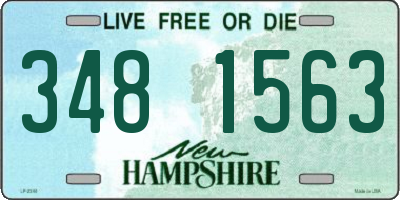NH license plate 3481563