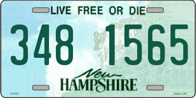 NH license plate 3481565