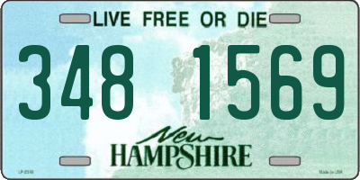 NH license plate 3481569