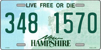 NH license plate 3481570