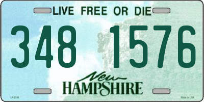 NH license plate 3481576