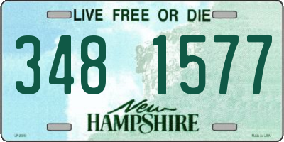 NH license plate 3481577