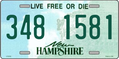 NH license plate 3481581