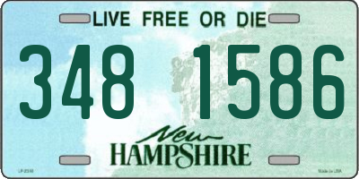 NH license plate 3481586
