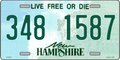 NH license plate 3481587