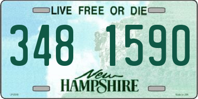 NH license plate 3481590