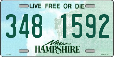 NH license plate 3481592