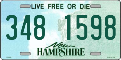NH license plate 3481598