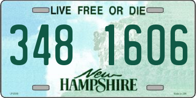 NH license plate 3481606