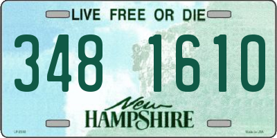 NH license plate 3481610