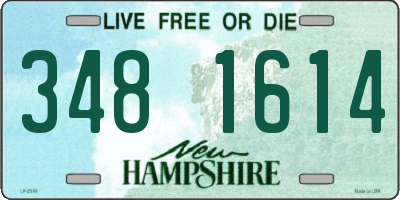 NH license plate 3481614