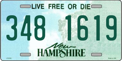 NH license plate 3481619
