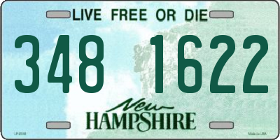 NH license plate 3481622