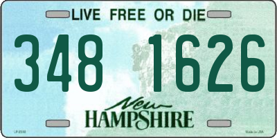NH license plate 3481626