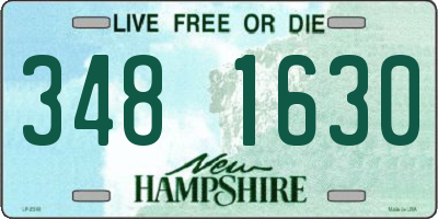 NH license plate 3481630
