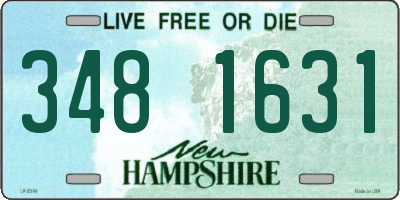 NH license plate 3481631