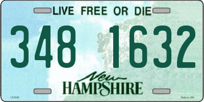 NH license plate 3481632
