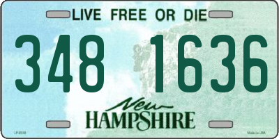 NH license plate 3481636