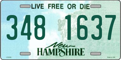 NH license plate 3481637