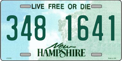 NH license plate 3481641