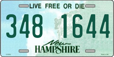 NH license plate 3481644